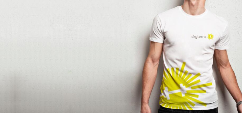 SKYTERRA健康減肥養(yǎng)生中心品牌形象重塑-logo設(shè)計vi設(shè)計，活力射線+人體元素