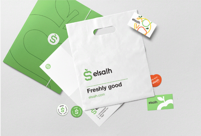 Elsalh 新鮮蔬菜水果配送公司品牌形象設(shè)計(jì)-logo,vi與產(chǎn)品包裝設(shè)計(jì)