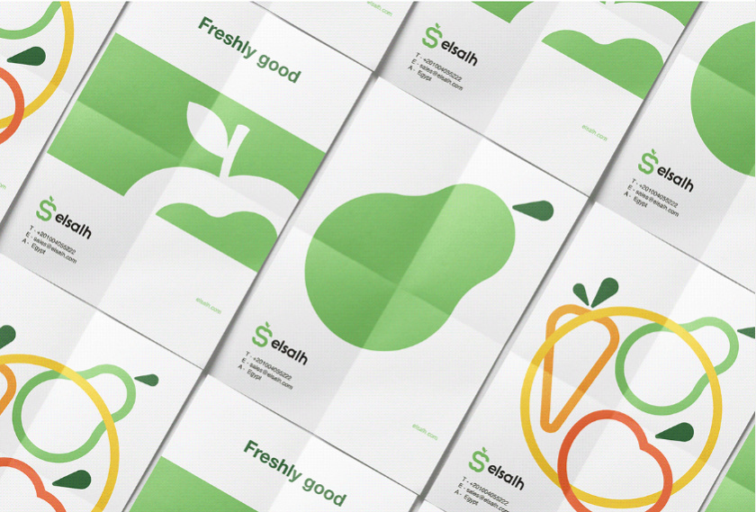 Elsalh 新鮮蔬菜水果配送公司品牌形象設(shè)計(jì)-logo,vi與產(chǎn)品包裝設(shè)計(jì)