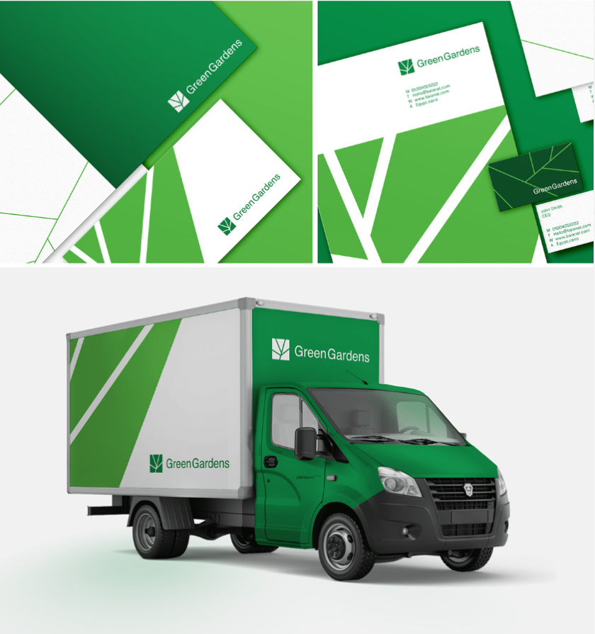 GreenGardens 綠色園林品牌形象設(shè)計(jì)-logo/vi