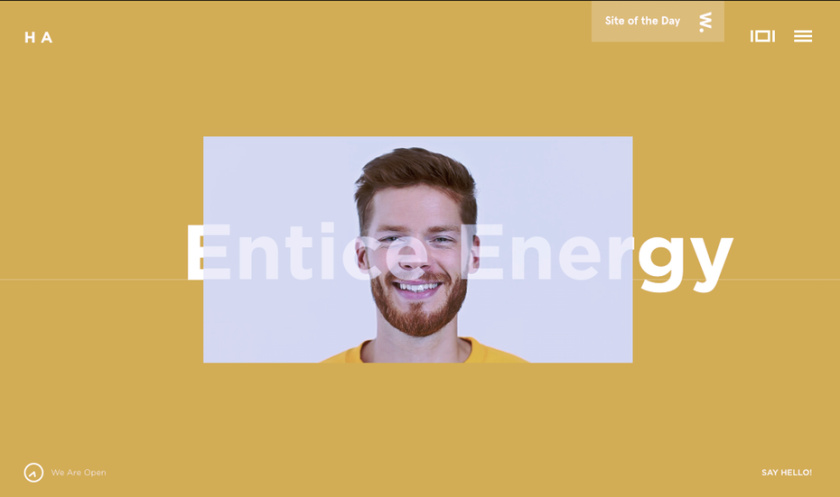 幽靈字母-HA網(wǎng)站設計主頁截圖