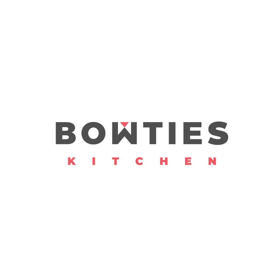 積極的負空間-Bowties廚房標志設計