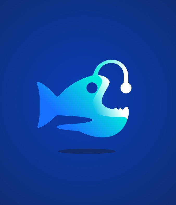 抽象魚徽標(biāo)標(biāo)志設(shè)計(jì)