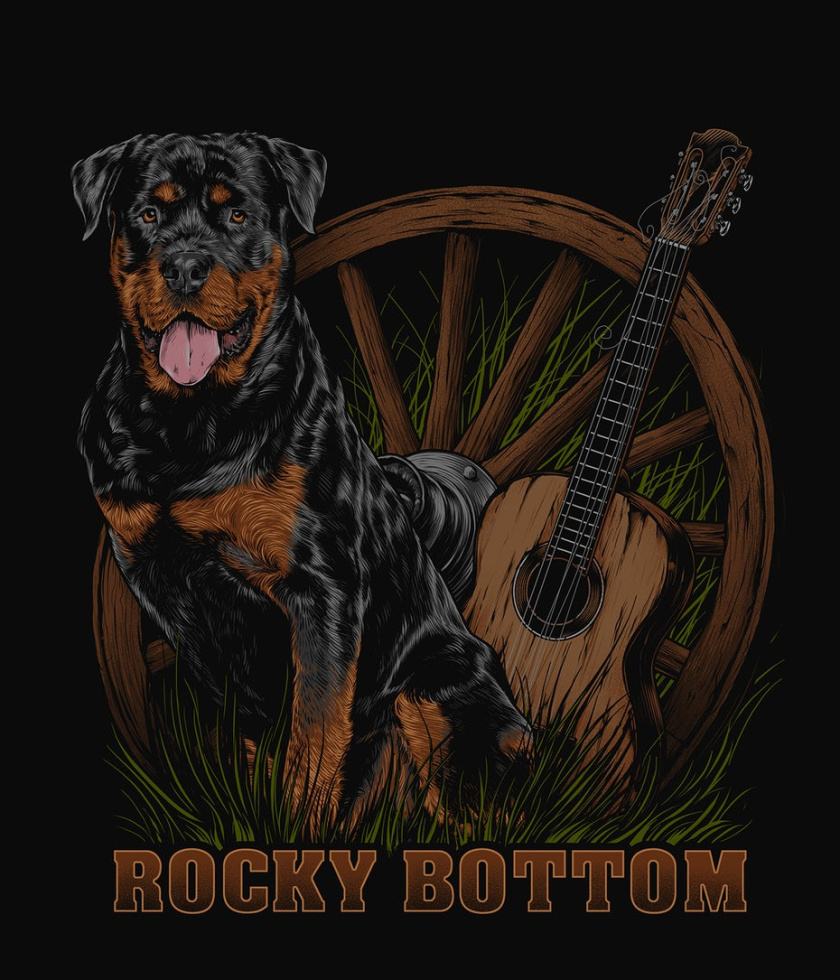 巖石底部狗圖像標(biāo)志設(shè)計(jì)