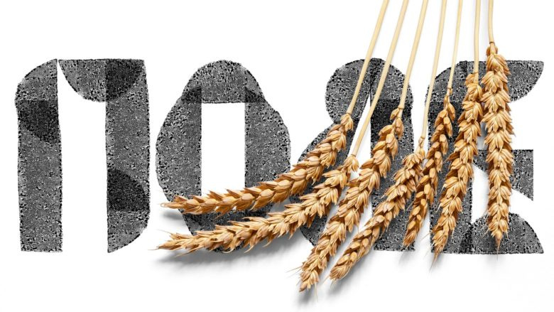 Zhatva農產品食品食用油包裝設計，水墨色的字母和圖案