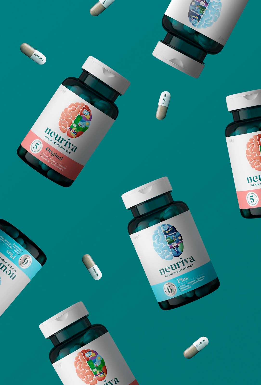 Neuriva 大腦健康營養(yǎng)補充系列保健品包裝設(shè)計