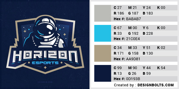 最佳4色組合標(biāo)志設(shè)計(jì)-藍(lán)色，灰色和沙色組合