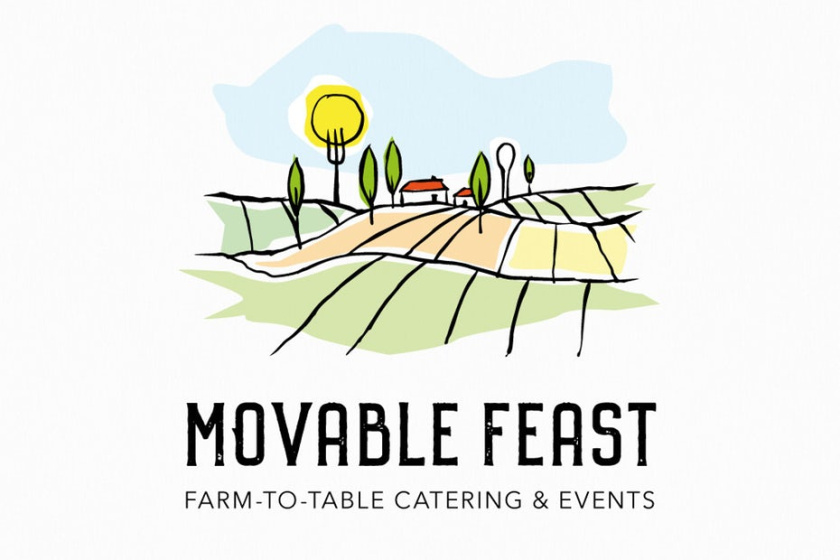 婚禮餐飲的浪漫標志-可移動的盛宴餐飲標志