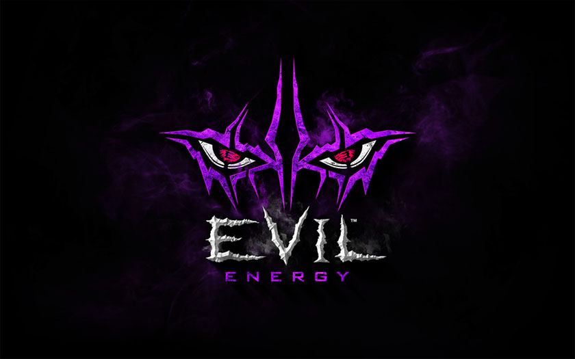 有趣的飲料標志logo設計-迷人而醒目的紫色朦朧眼睛logo