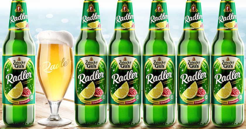 Radler啤酒檸檬水混合飲料包裝設(shè)計(jì)，富有設(shè)計(jì)美感和品牌識(shí)別力