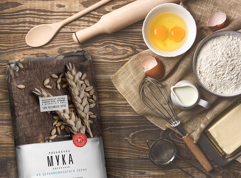 俄羅斯面粉包裝設計，承載大自然的精華