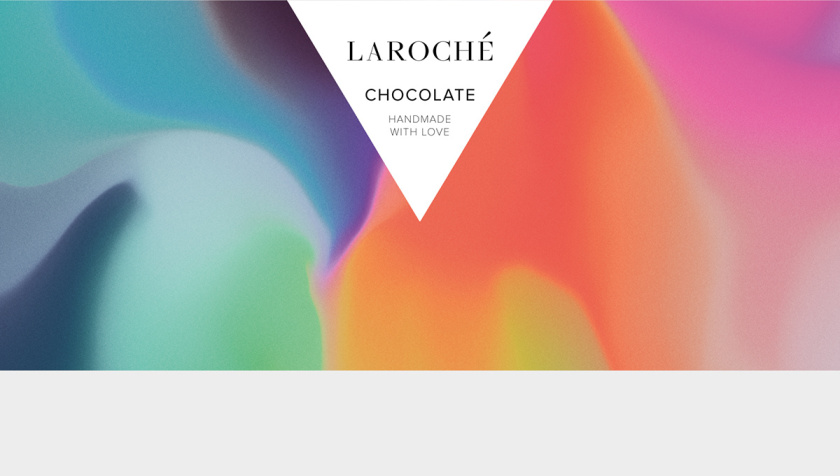 Laroché巧克力創(chuàng)造一個充滿活力多彩漸變色的包裝設(shè)計