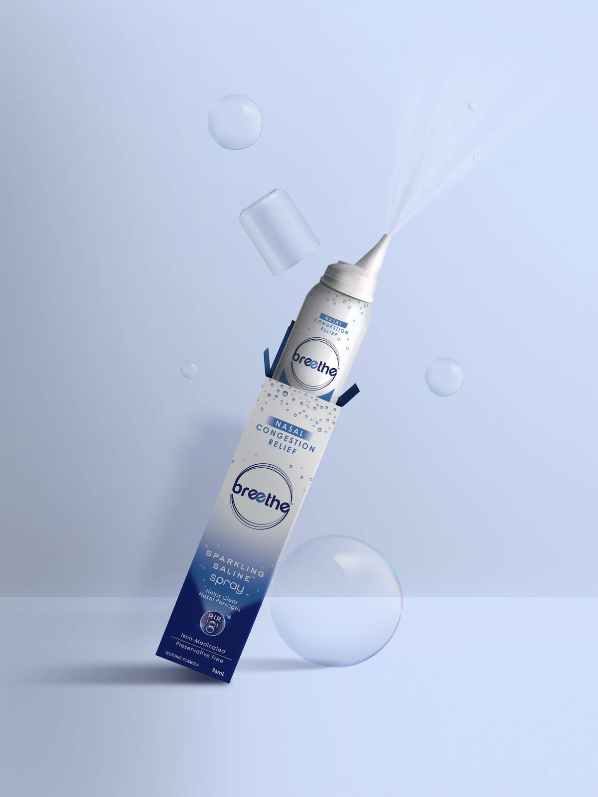 Breethe鼻噴霧劑包裝設(shè)計“漸變色”-上海藥品包裝設(shè)計公司