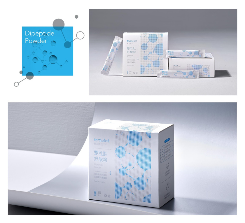 Formulist 營養(yǎng)保健補充劑包裝設計“點綴圖案”