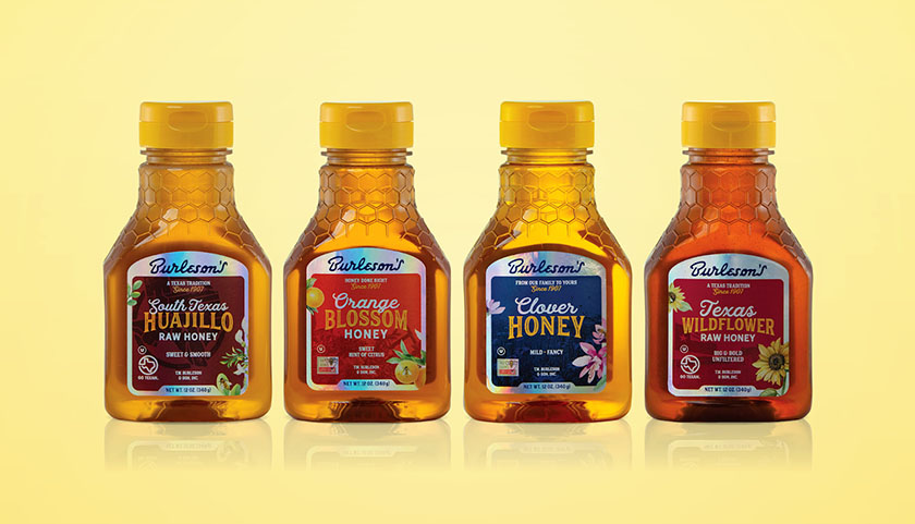 Burleson''''s Honey 蜂蜜 產(chǎn)品包裝設(shè)計