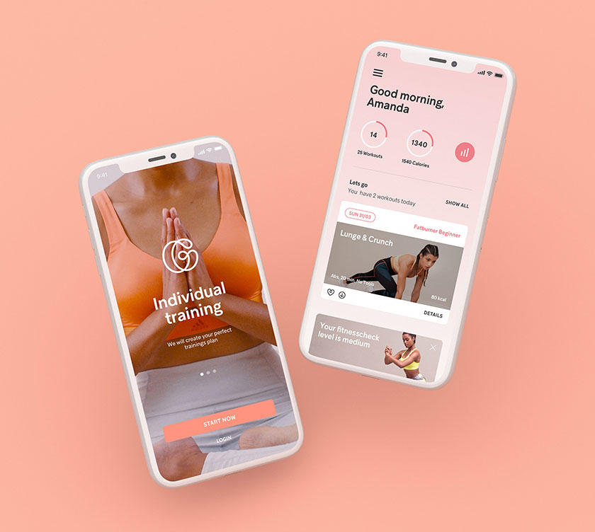 gymondo 健身房品牌vi視覺形象設(shè)計logo設(shè)計，秀出你的優(yōu)雅線條