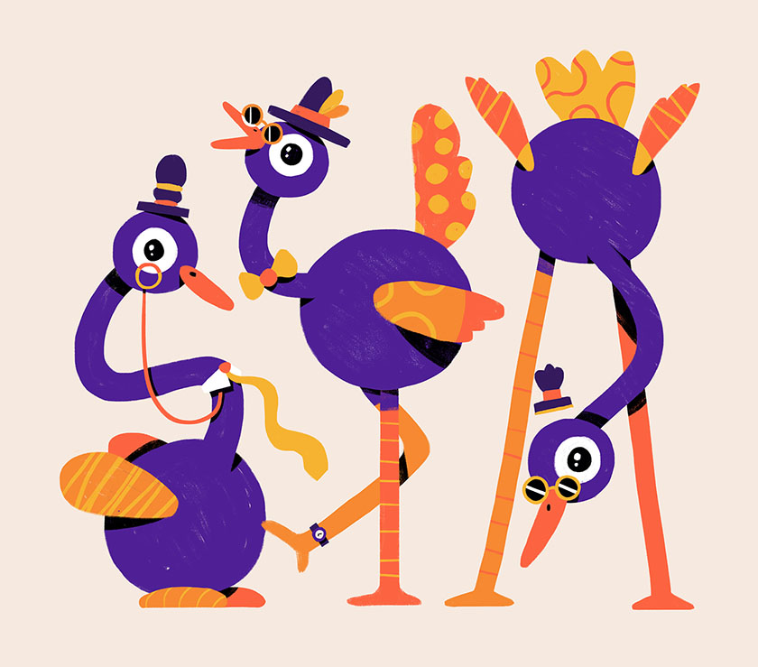 一組驚艷值超高的的插畫設(shè)計(jì)