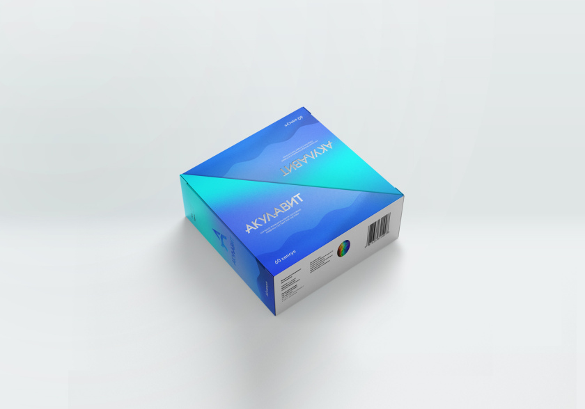 AKULAVIT 鯊魚肝脂保健品包裝設計，源自鯊魚鰭的圖形元素