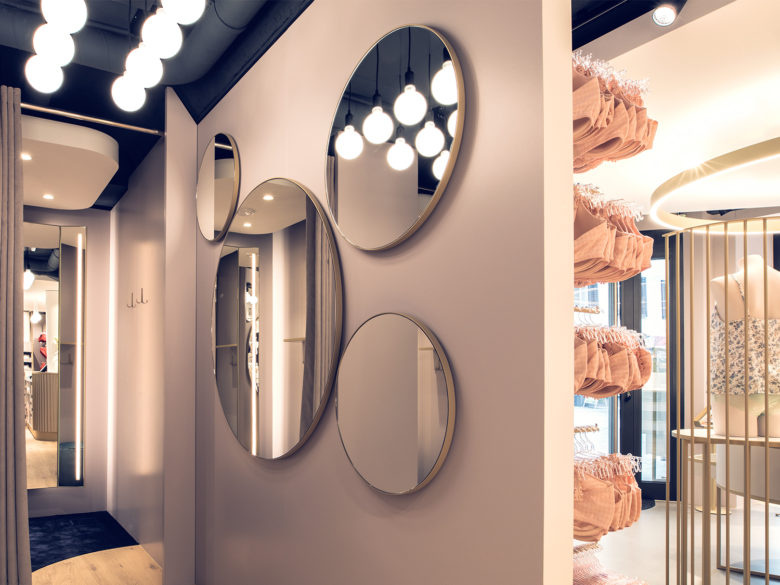 Beldona女士內(nèi)衣品牌連鎖店鋪si空間設計，一個自然溫暖的環(huán)境