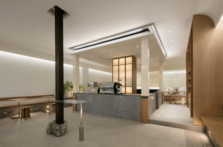  SAEMCafé咖啡店餐飲空間設(shè)計，穩(wěn)定比例的結(jié)構(gòu)美學(xué)