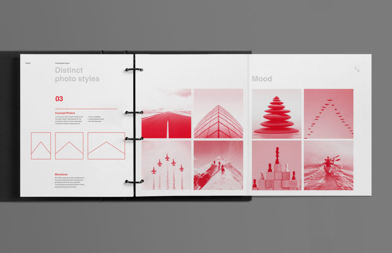 ANGIA房地產(chǎn)投資公司logo/VI設(shè)計(jì)，源自建筑的向上運(yùn)動(dòng)風(fēng)格