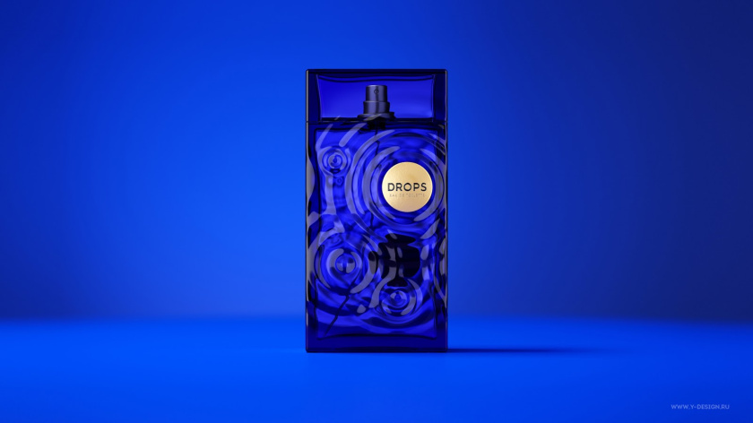 夢幻的DROPS香水包裝設(shè)計和水波蕩漾的藍(lán)色香水瓶形設(shè)計 夢幻的DROPS香水包裝設(shè)計和水波蕩漾的藍(lán)色香水瓶形設(shè)計