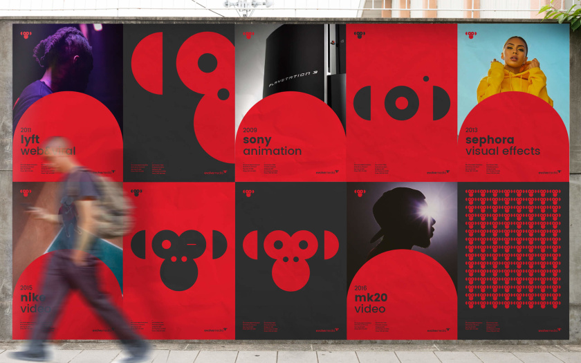 Envolve 媒體品牌形象重塑與簡約幾何風(fēng)格猴頭logo設(shè)計(jì)