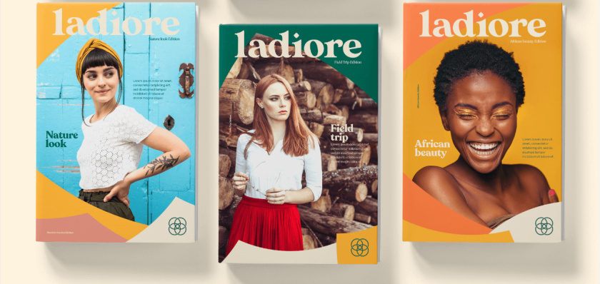 ladiore 女性時尚品牌logo設(shè)計與視覺識別vi設(shè)計，源自四個象征