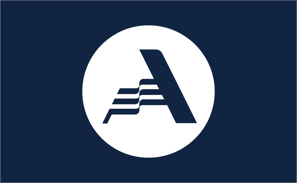 AmeriCorps 美國(guó)國(guó)家社區(qū)服務(wù)公司品牌logo設(shè)計(jì)與vi設(shè)計(jì)，字母A+美國(guó)國(guó)旗