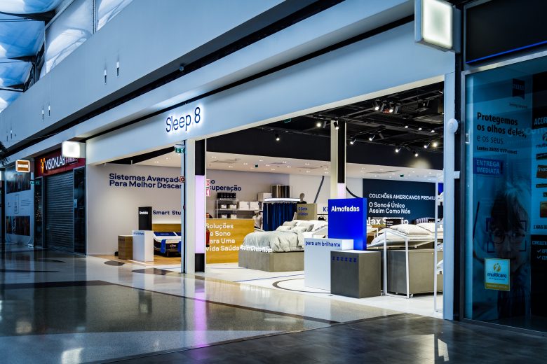 Sleep 8 床墊睡眠店鋪”藍色科技風格“室內零售空間創(chuàng)新設計