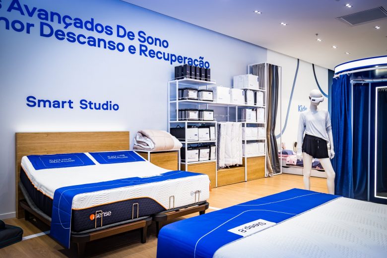 Sleep 8 床墊睡眠店鋪”藍色科技風格“室內零售空間創(chuàng)新設計