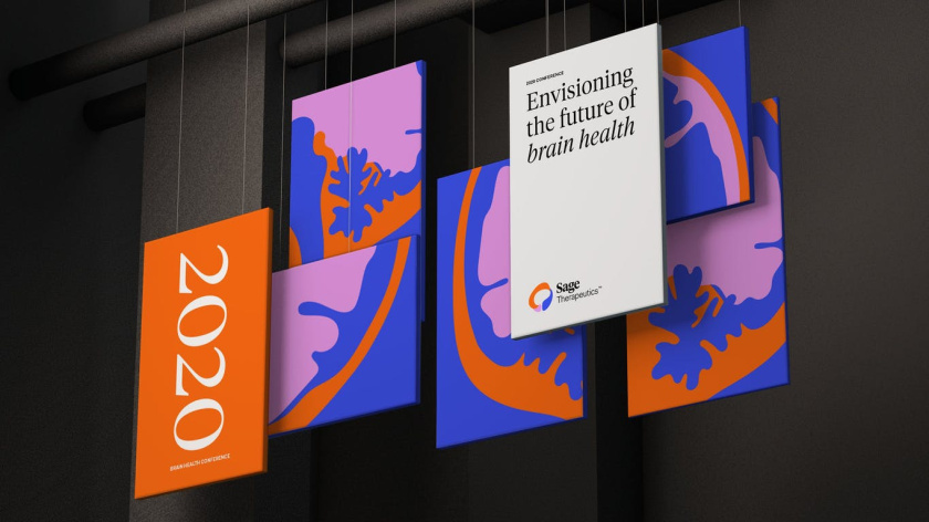 Sage 產(chǎn)后抑郁癥與腦部精神疾病醫(yī)藥品牌全案策劃設(shè)計(jì)，傳達(dá)積極樂觀形象