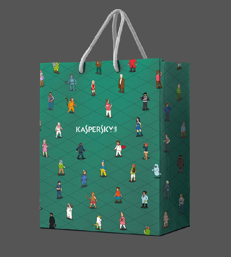 卡巴斯基殺毒軟件臺(tái)歷禮袋設(shè)計(jì)