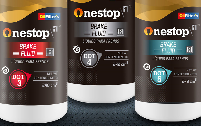 OneStop 汽車(chē)潤(rùn)滑油包裝設(shè)計(jì)，動(dòng)態(tài)漸變色塊風(fēng)格