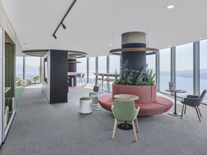 施耐德電氣辦公室室內(nèi)空間設(shè)計，良好的開放辦公環(huán)境與隔音設(shè)計