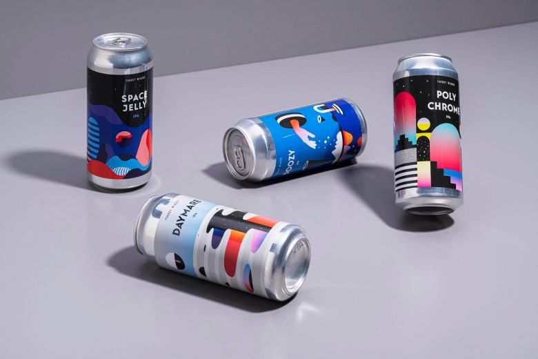 FUERST WIACEK啤酒包裝設(shè)計，每一個都是不同的插畫，不同的藝術(shù)品