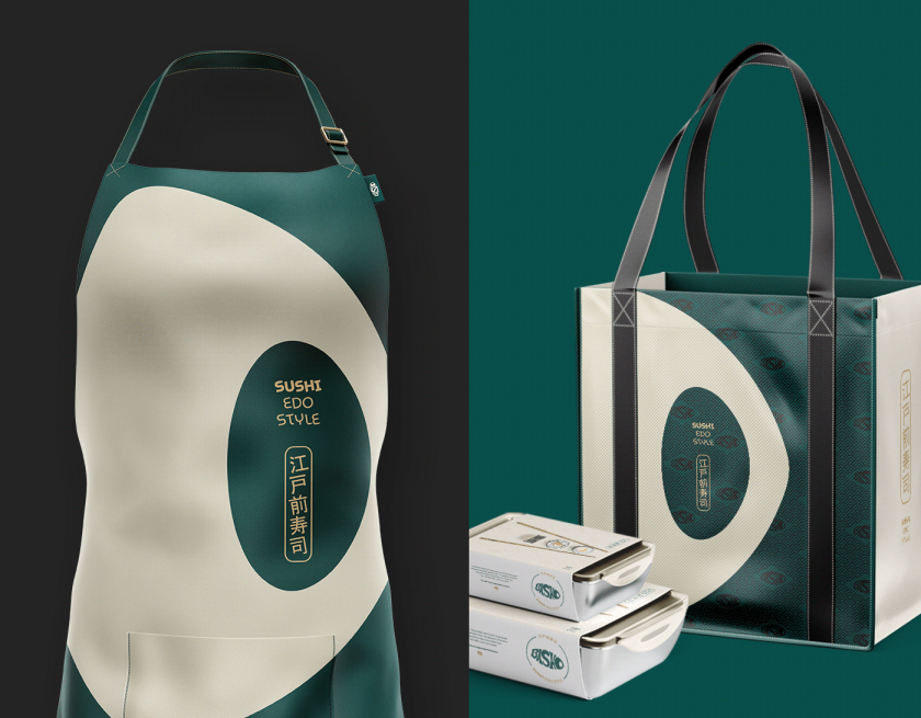 Basho日式壽司餐廳餐飲品牌vi形象全案策劃設(shè)計(jì)“浮世繪”藝術(shù)風(fēng)格