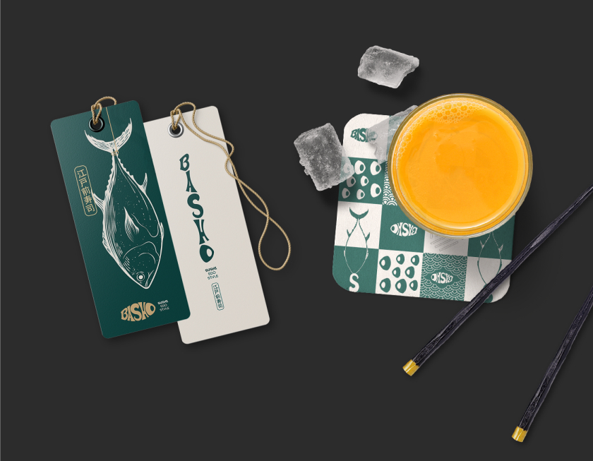 Basho日式壽司餐廳餐飲品牌vi形象全案策劃設(shè)計(jì)“浮世繪”藝術(shù)風(fēng)格