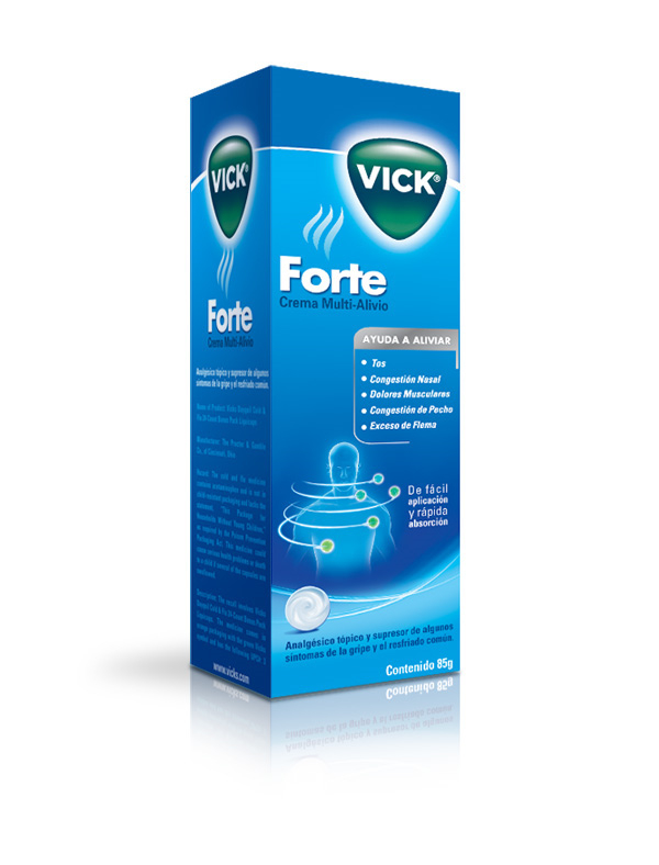 Vick Forte 藍色科技風格藥品包裝設(shè)計