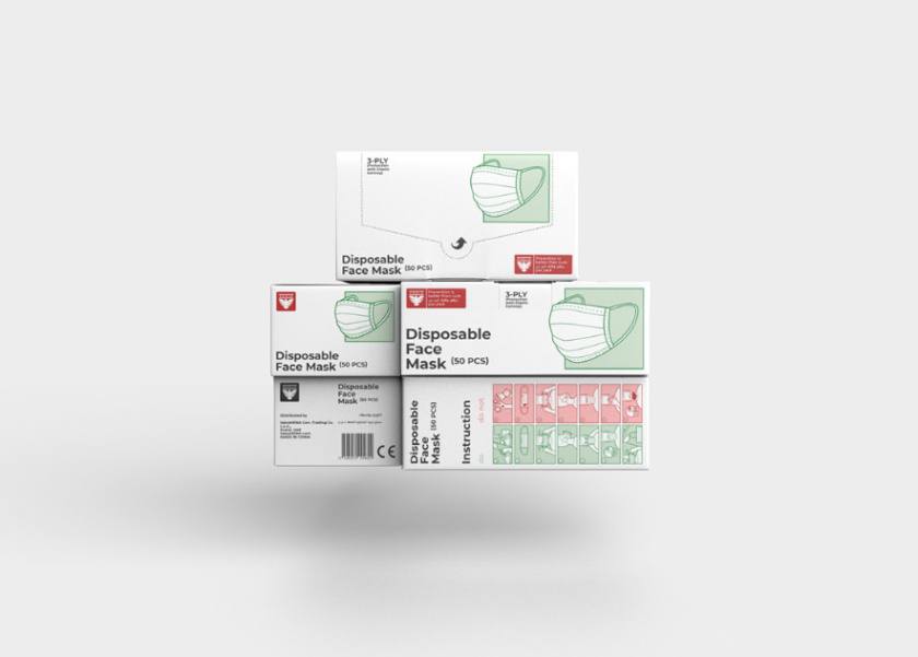 3-PLY KN95 口罩包裝設(shè)計(jì)