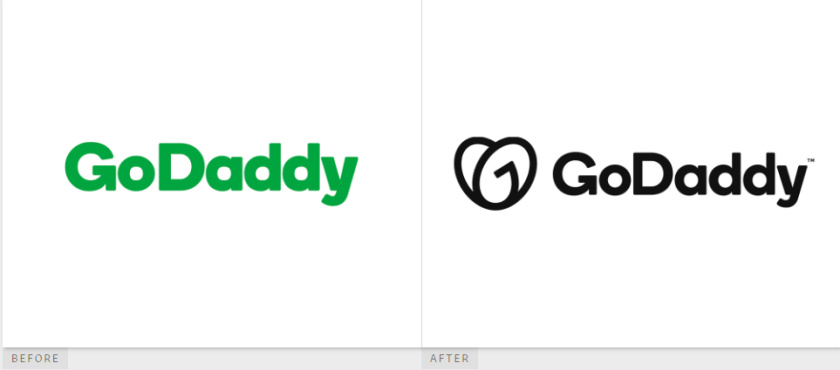 GoDaddy 域名注冊商和網(wǎng)站空間托管公司心形logo設(shè)計(jì)vi設(shè)計(jì)