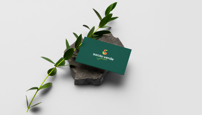 圣維德園藝鮮花綠植花園品牌形象vi視覺識別設計，多彩幾何圖形風格