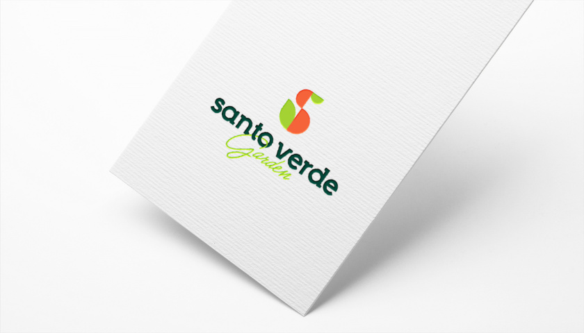 圣維德園藝鮮花綠植花園品牌形象vi視覺識別設計，多彩幾何圖形風格