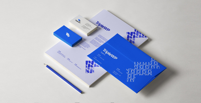 TripleWP wordpress模板網(wǎng)站科技公司logo設(shè)計(jì)與vi設(shè)計(jì)，科技藍(lán)色風(fēng)格