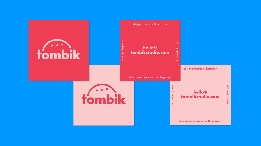 Tombik Studio創(chuàng)意工作室/自我品牌形象設(shè)計logo設(shè)計，卡通人偶面部形象