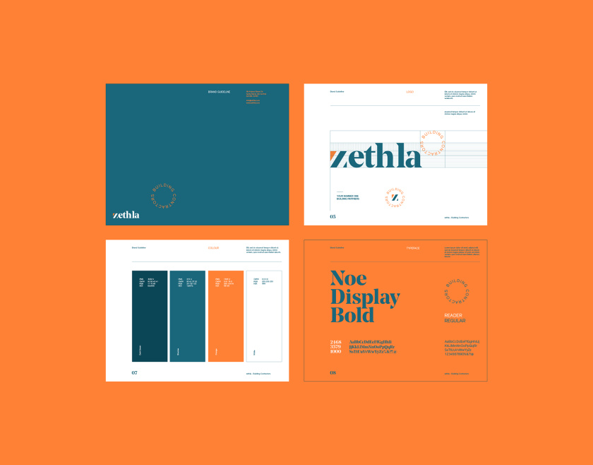 Zethla 建筑公司logo設(shè)計(jì)vi設(shè)計(jì),正方形被斜切出字母Z+藍(lán)橙工業(yè)配色 Zethla 建筑公司logo設(shè)計(jì)vi設(shè)計(jì),正方形被斜切出字母Z+藍(lán)橙工業(yè)配色