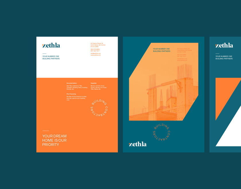 Zethla 建筑公司logo設(shè)計(jì)vi設(shè)計(jì),正方形被斜切出字母Z+藍(lán)橙工業(yè)配色 Zethla 建筑公司logo設(shè)計(jì)vi設(shè)計(jì),正方形被斜切出字母Z+藍(lán)橙工業(yè)配色