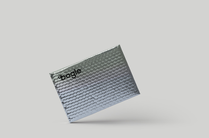 Bogle金融科技公司logo設(shè)計vi設(shè)計，首字母B改造成百分號%的形狀