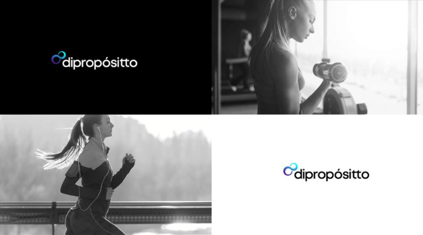 dipropósito 健身會所品牌視覺形象設(shè)計vi設(shè)計，活力動感的漸變色風(fēng)格