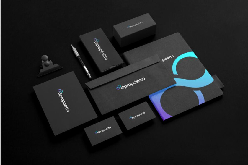 dipropósito 健身會所品牌視覺形象設(shè)計vi設(shè)計，活力動感的漸變色風(fēng)格